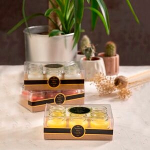 Minik Mumlar ile Büyük Gülümsemeler <br> Altılı Kavanoz Mumlar