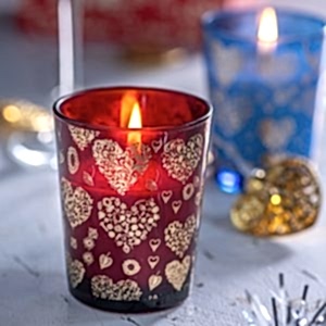 Kalbinizin Sıcaklığı Mumunuzun Işığında <br> Alara Bardak Mum Kalp Serisi